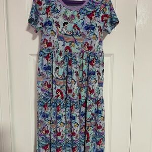 Disney Ariel Kids Dress - Lavender and Aqua